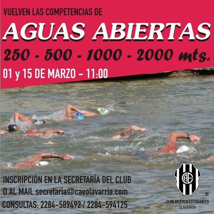 Se corre la primera fecha de Aguas Abiertas Canal Verte